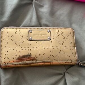 Kate Spade gold wallet